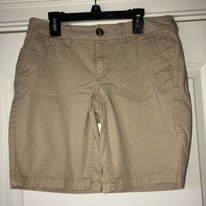 American Eagle Khaki Bermuda Shorts.